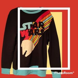 Star Wars Millennium Falcon sweatshirt retro color
